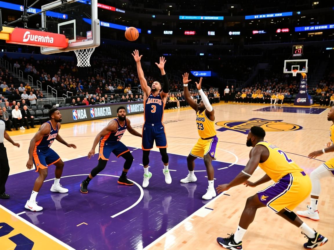 尼克斯防守失误频频，客场惨败湖人  第3张